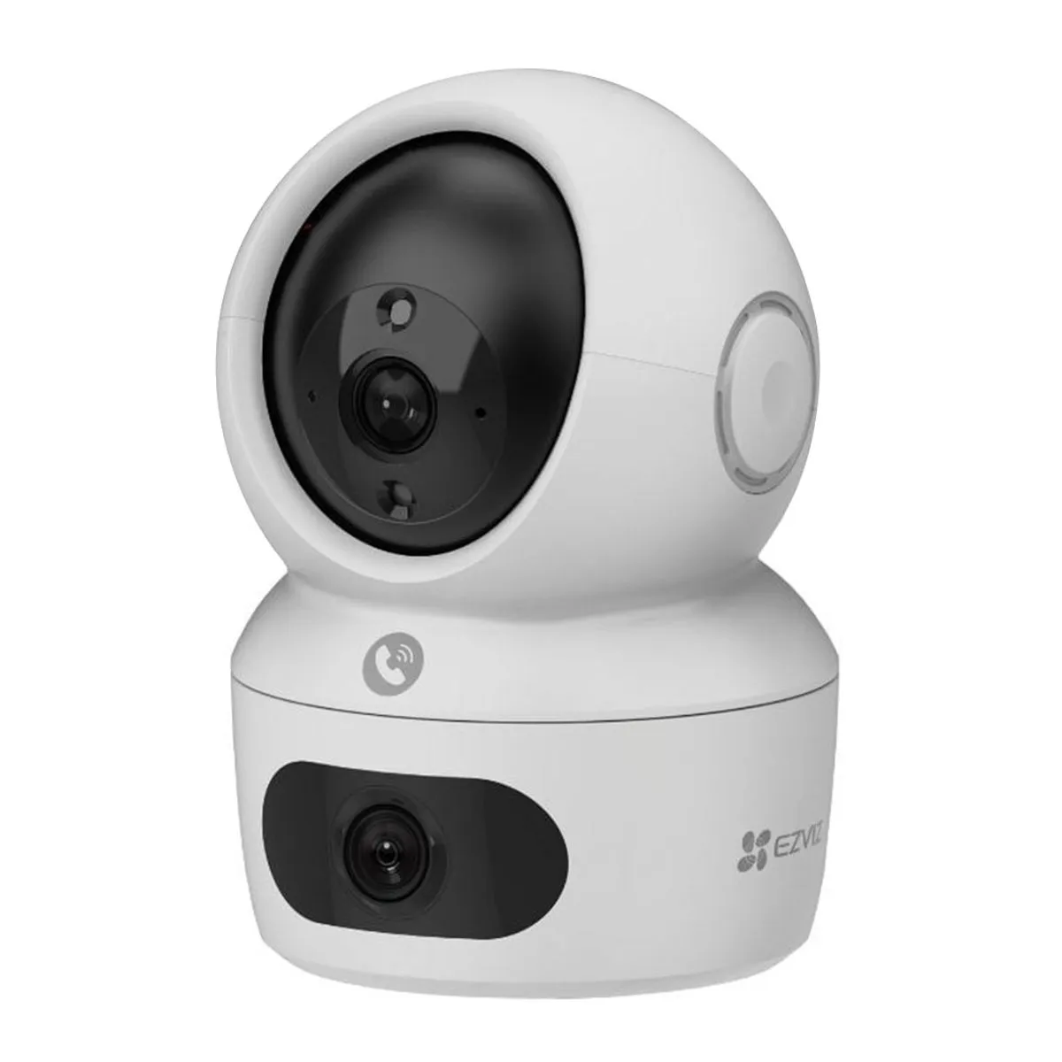 H7c Dual 2K⁺  PT LENTE DUAL INTERIOR 8MP WIFI LENTE 2.8+6MM