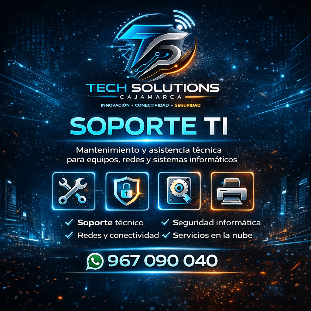 Soporte TI y mantenimiento tecnologico